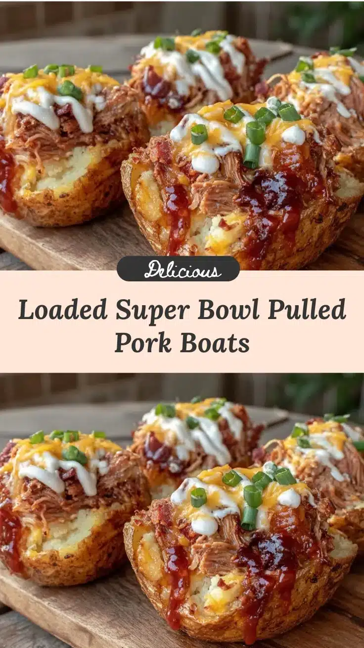 pulled pork ranch potato boats recipe