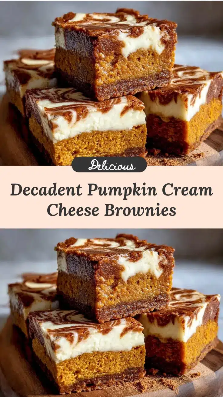 pumpkin cream cheese swirl brownies recipe
