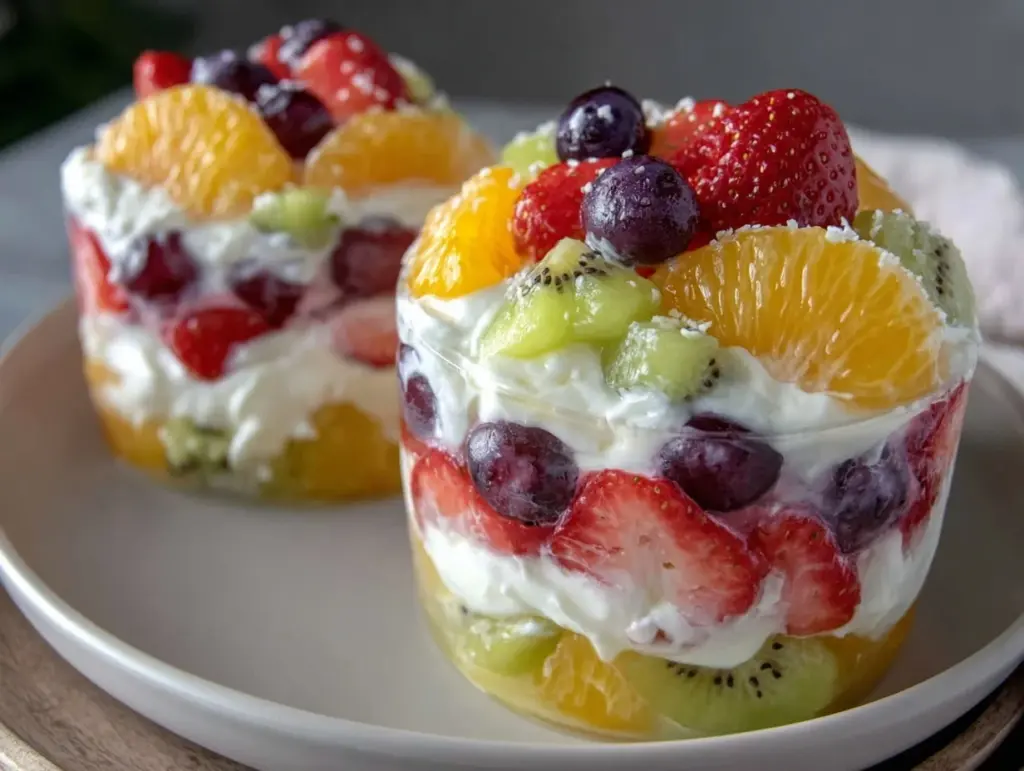 rainbow fruit stack cups - featured image