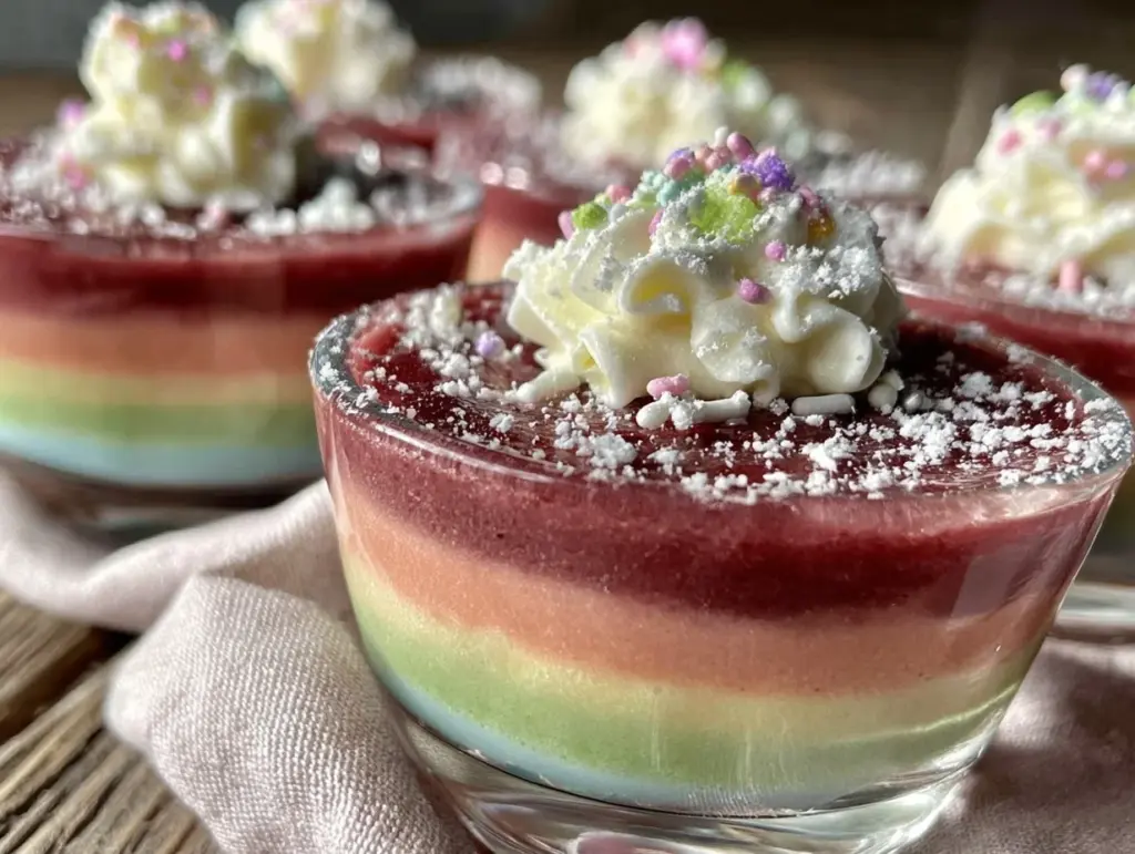 rainbow meltaway pudding cups - featured image