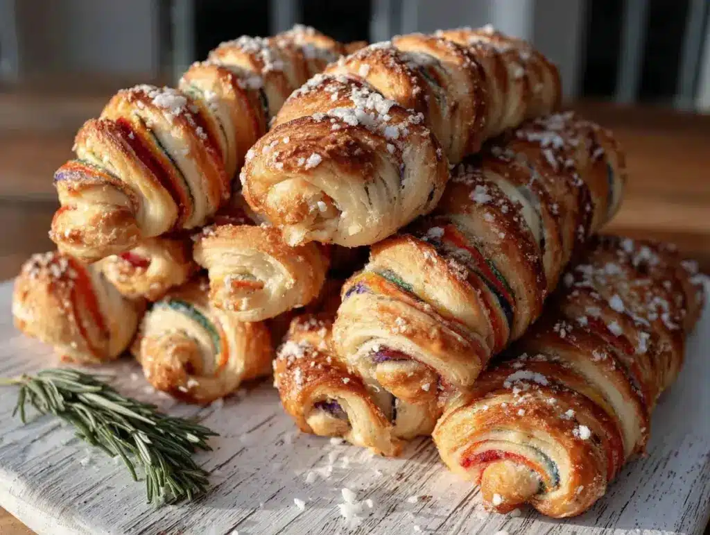 rainbow spiral bread sticks - featured image