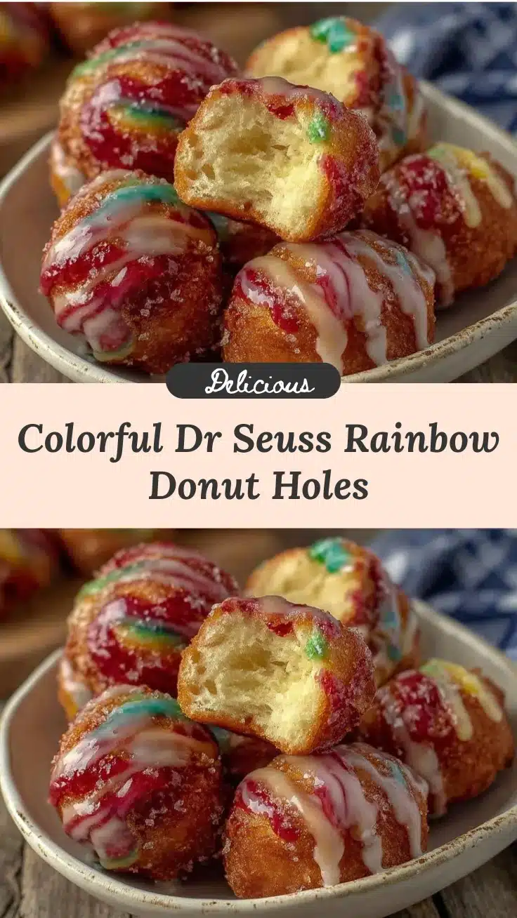 rainbow swirl donut holes recipe