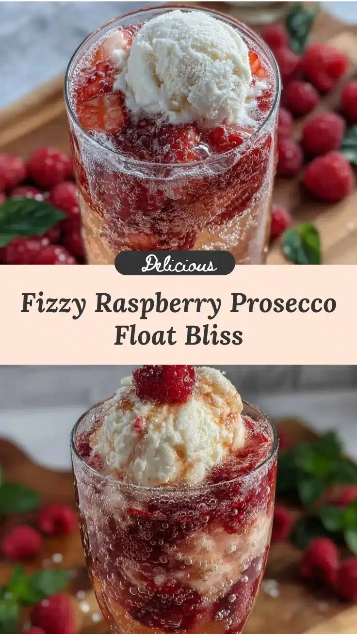 raspberry prosecco float recipe