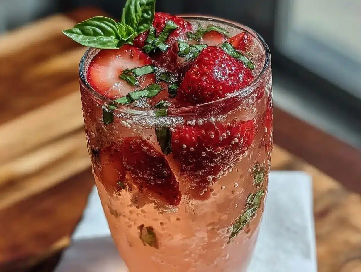 refreshing strawberry basil lemonade recipe preparation steps