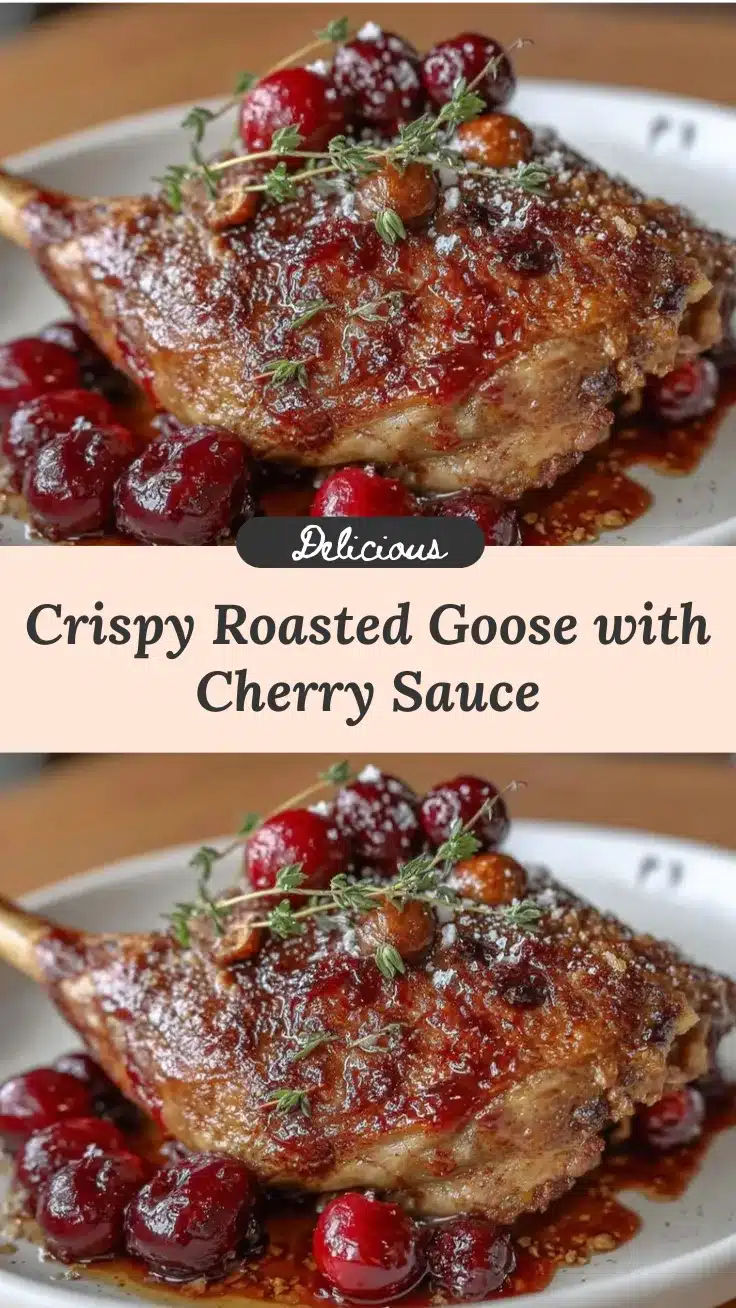roasted goose with cherry sauce recipe