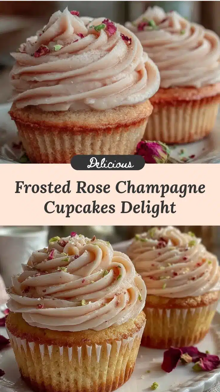 rose champagne cupcakes recipe