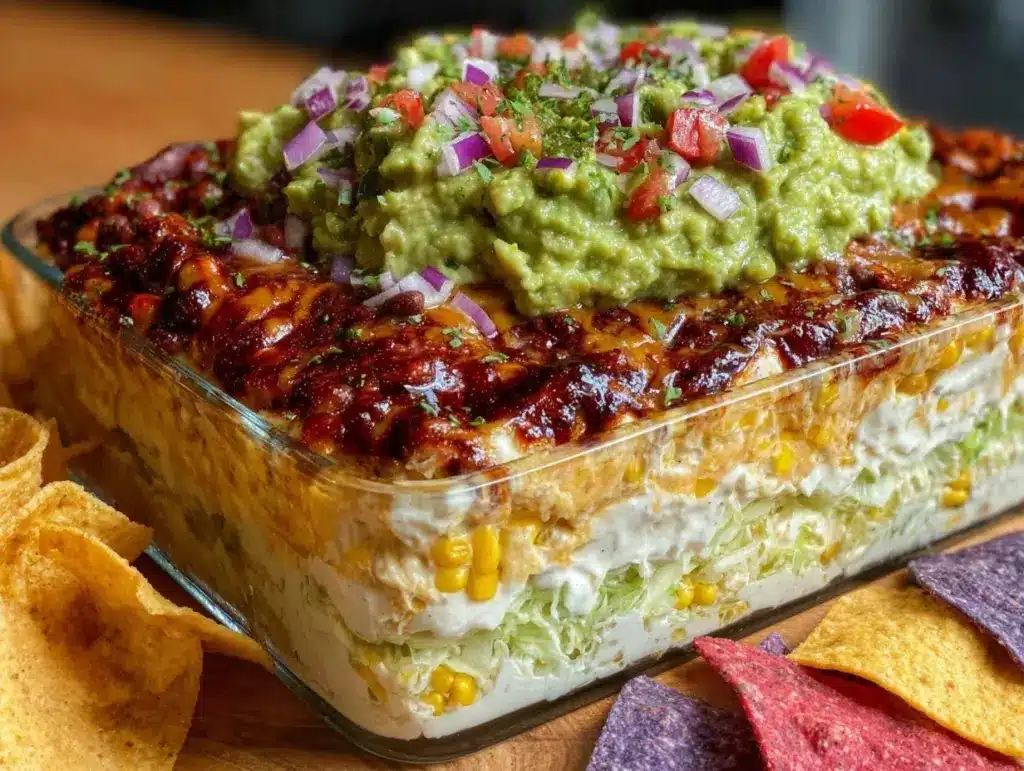 seven layer taco dip - featured image