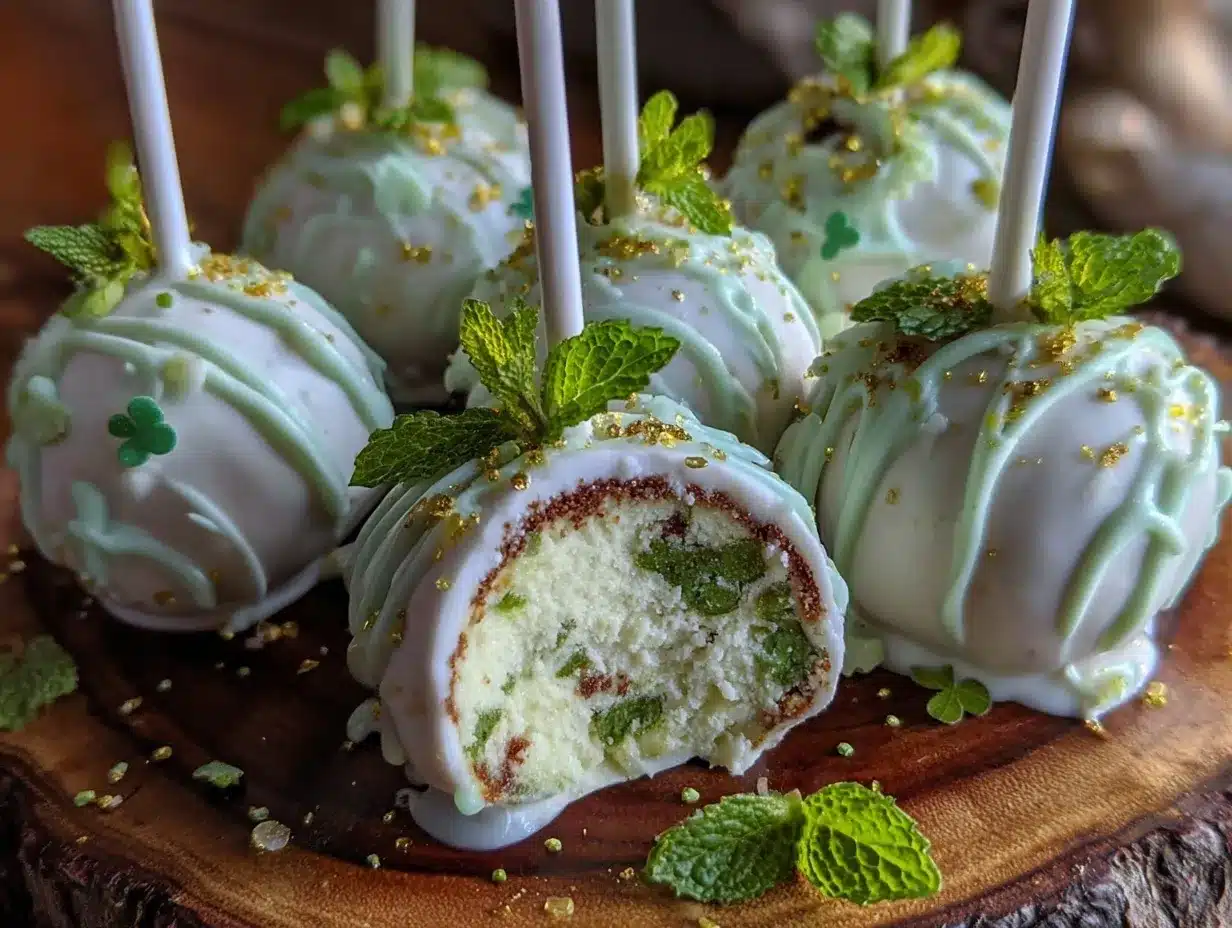 shamrock cheesecake pops preparation steps