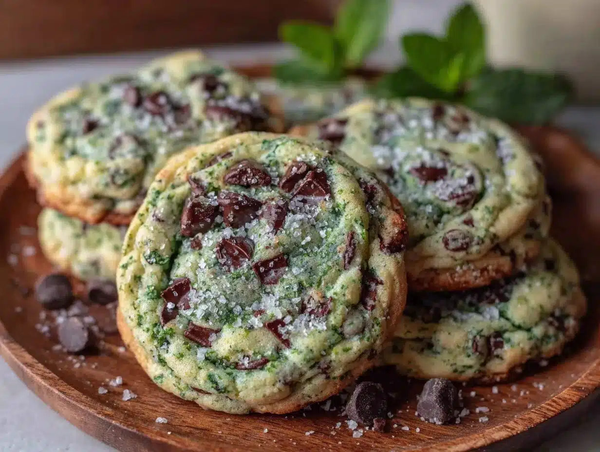 shamrock mint chocolate chip cookies preparation steps