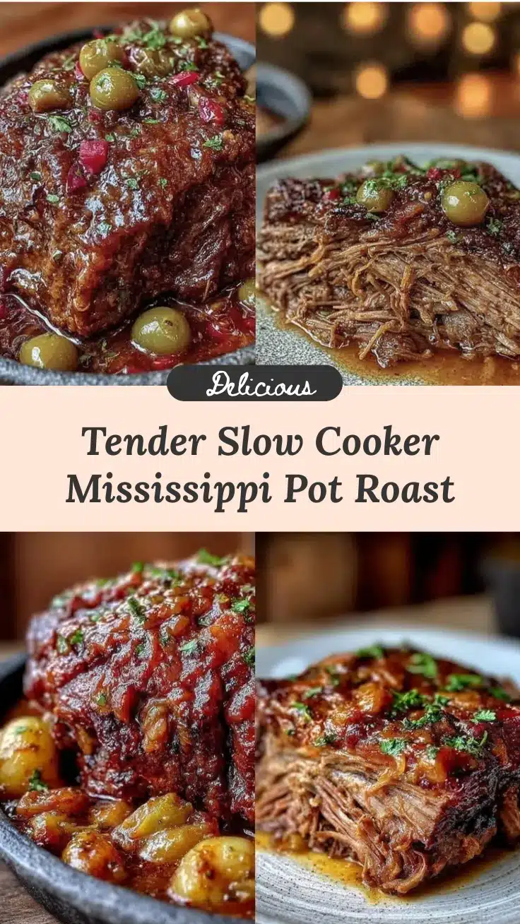 slow cooker Mississippi pot roast recipe