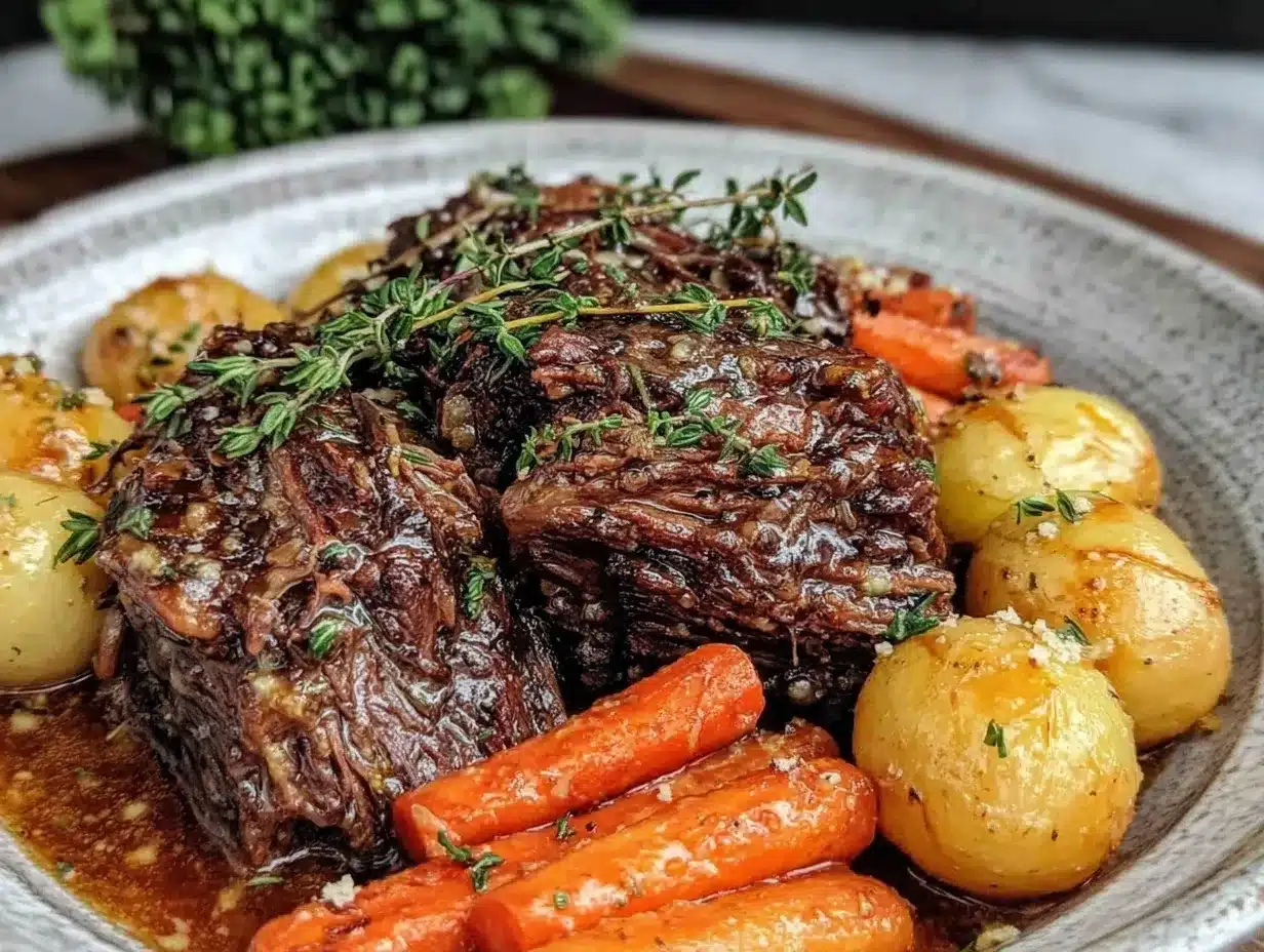 slow cooker pot roast preparation steps