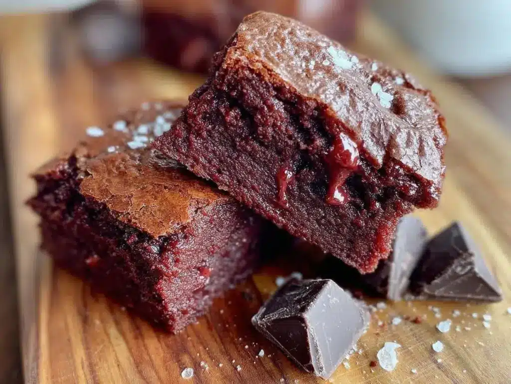 sourdough discard chocolate brownies - featured image
