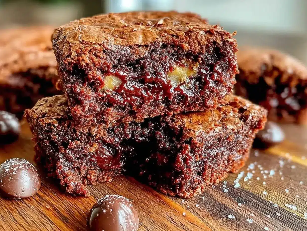 sourdough discard chocolate brownies preparation steps