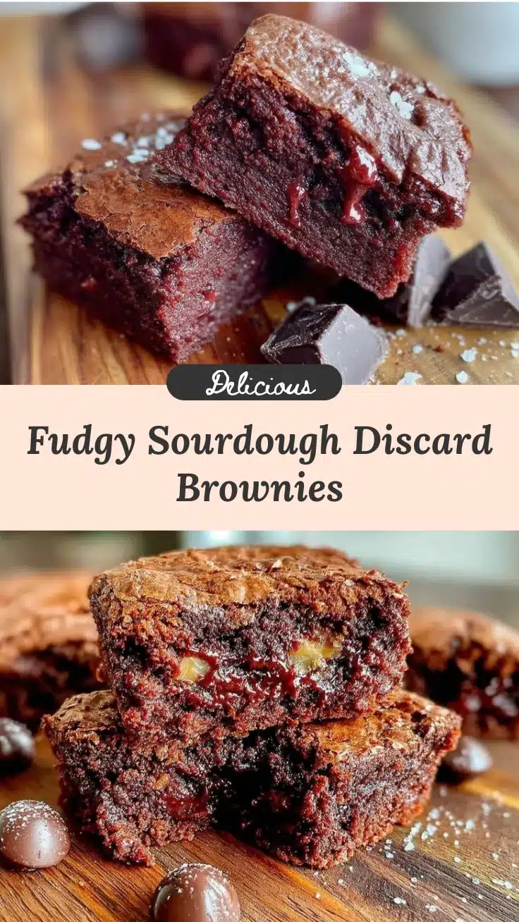 sourdough discard chocolate brownies recipe
