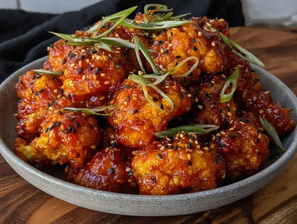 spicy Korean cauliflower wings - featured image