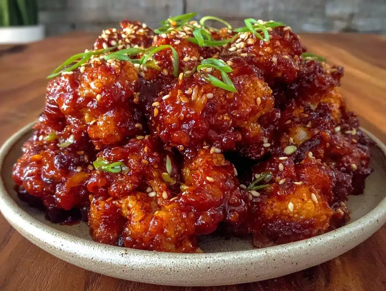 spicy Korean cauliflower wings preparation steps
