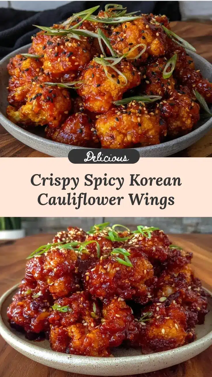 spicy Korean cauliflower wings recipe