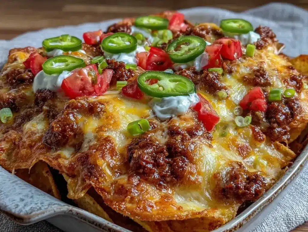 spicy ranch tri-level nacho bake - featured image