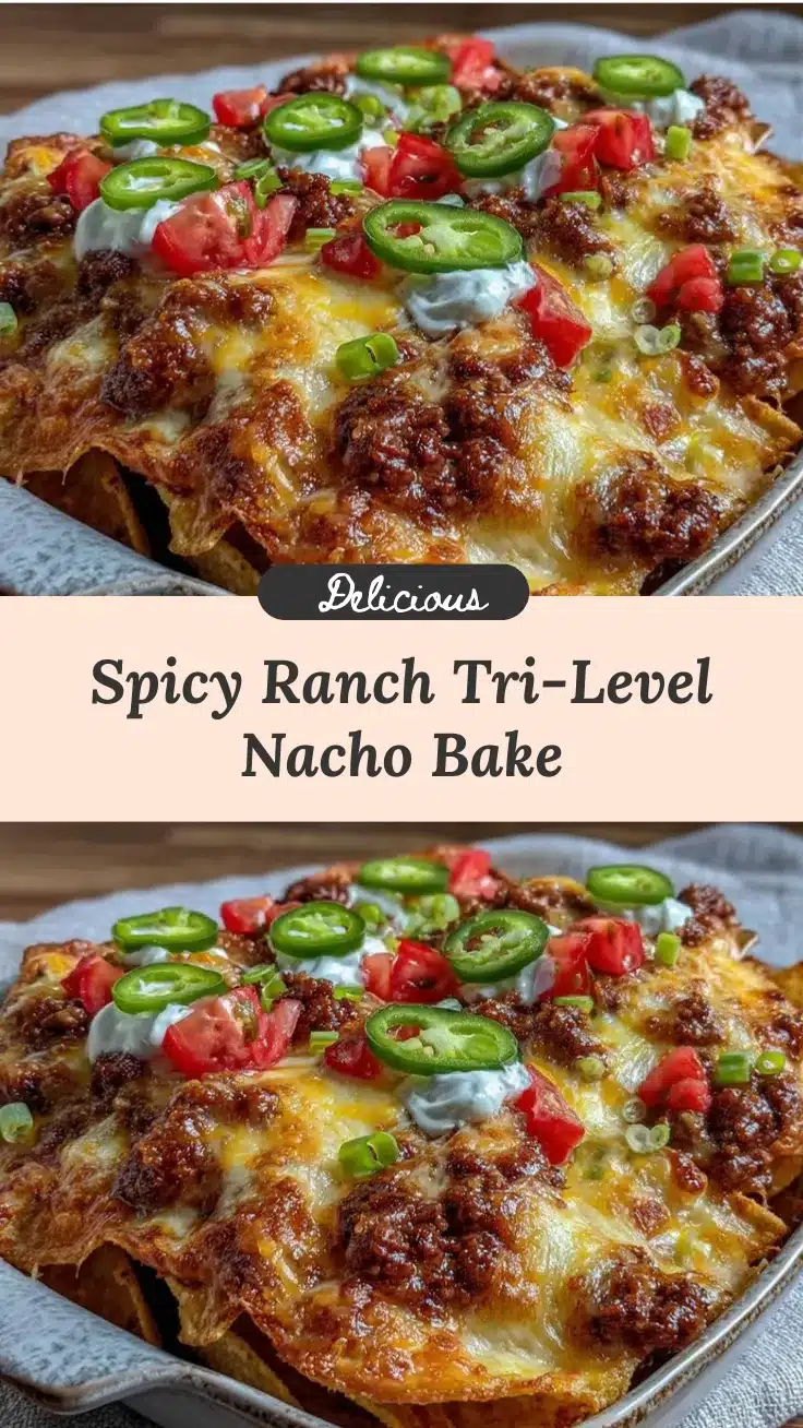 spicy ranch tri-level nacho bake recipe