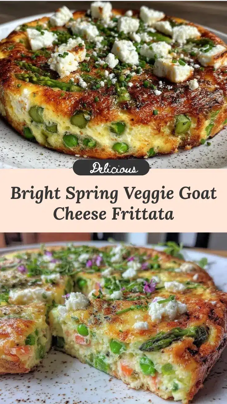 spring vegetable frittata with goat cheese recipe