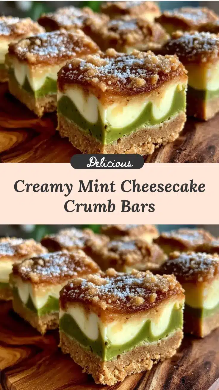 st patrick’s mint cheesecake crumb bars recipe