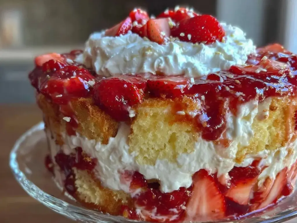 strawberry shortcake trifle - featured image