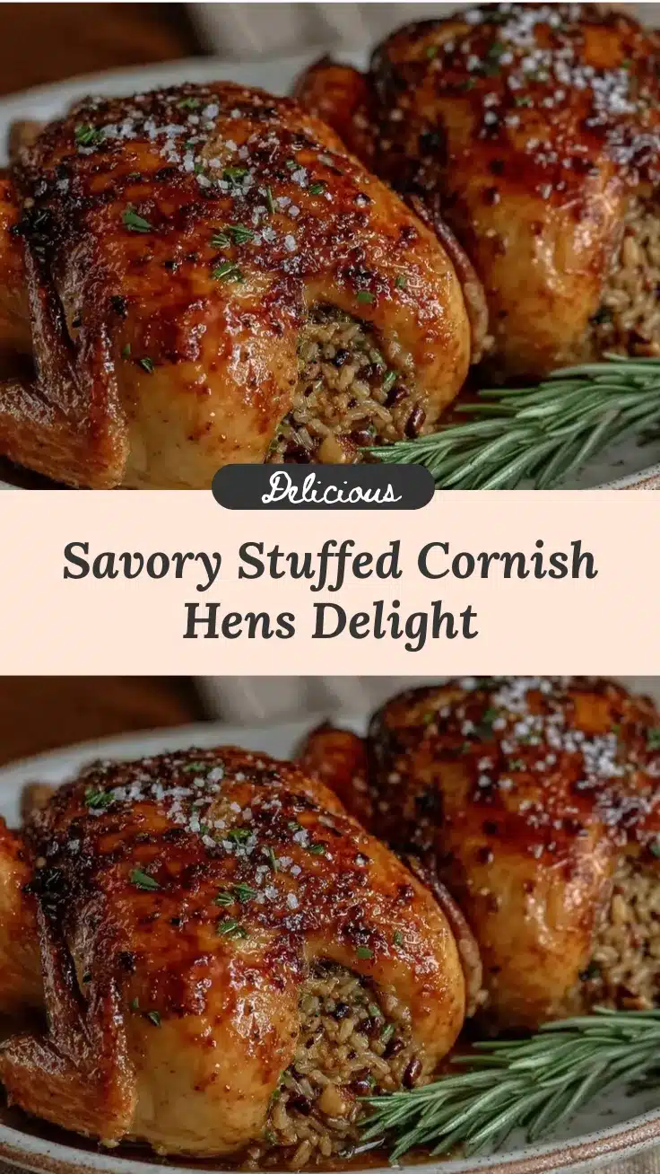 stuffed cornish hens with wild rice recipe