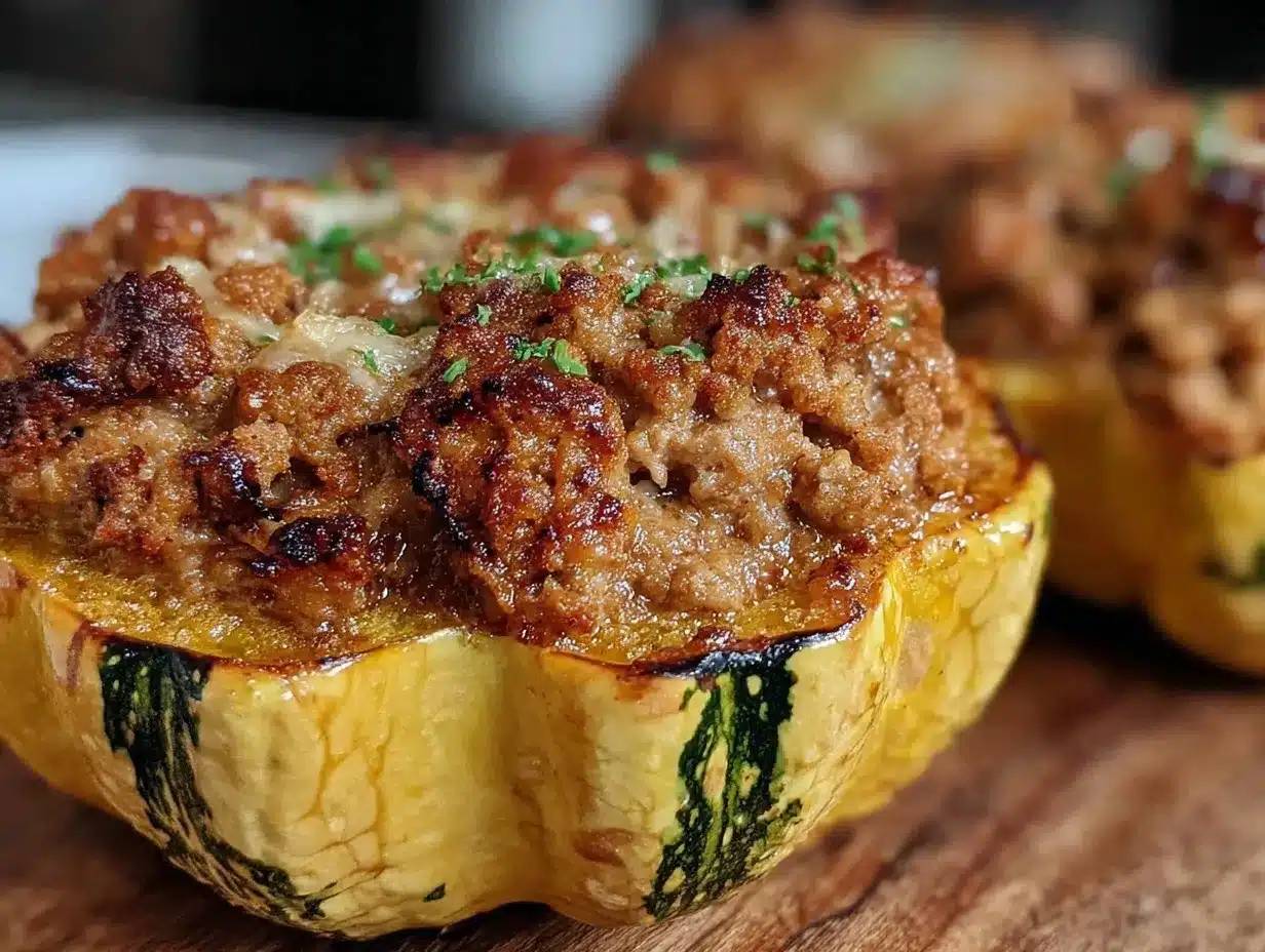 stuffed delicata squash recipe preparation steps