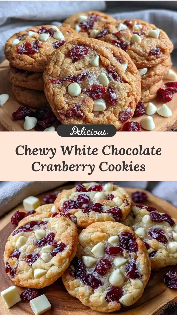 white chocolate cranberry cookies recipe