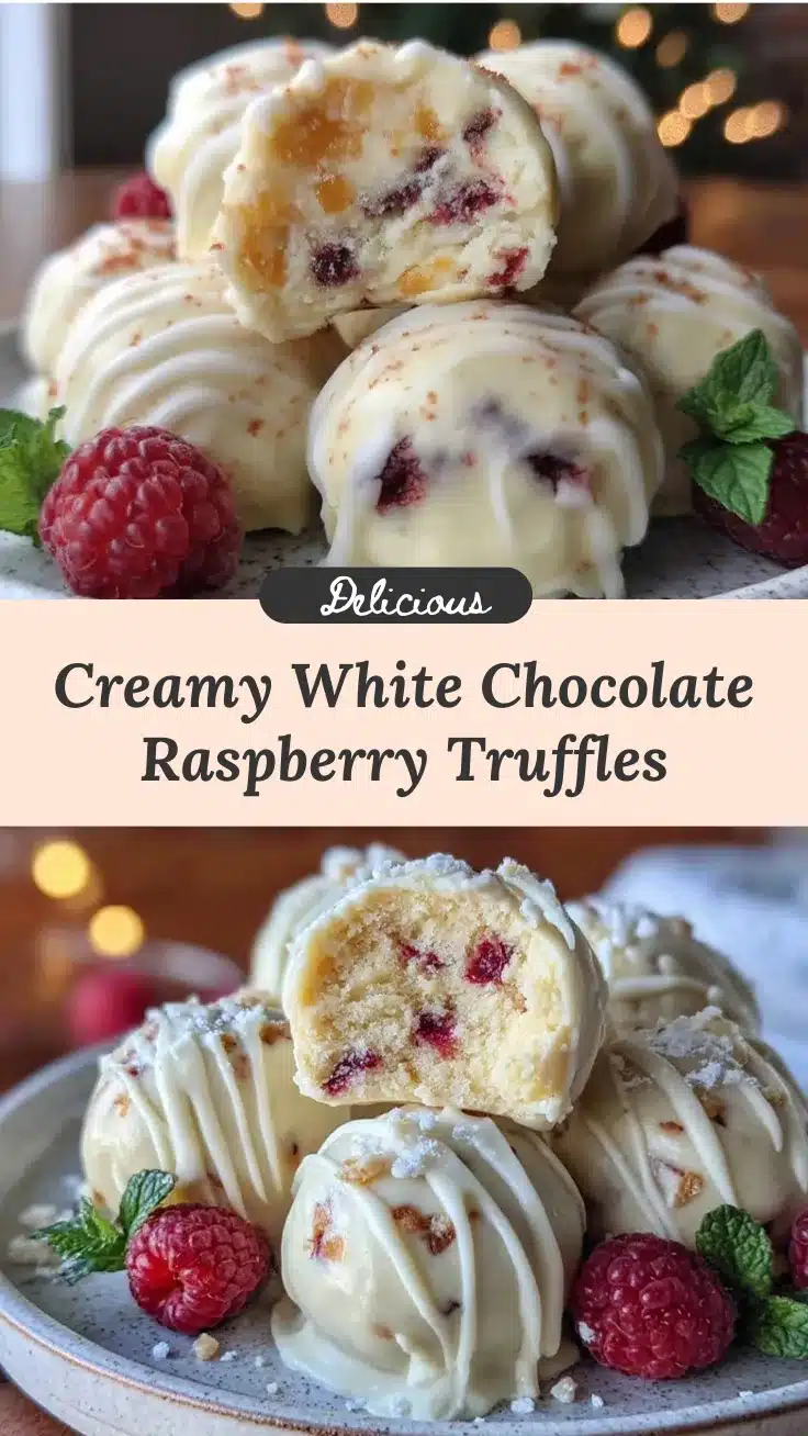white chocolate raspberry truffles recipe