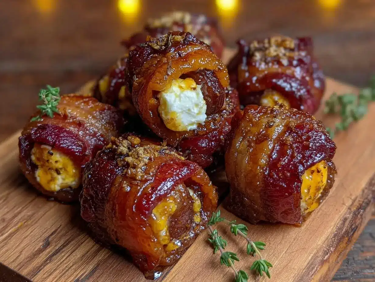 bacon-wrapped dates stuffed with goat cheese preparation steps