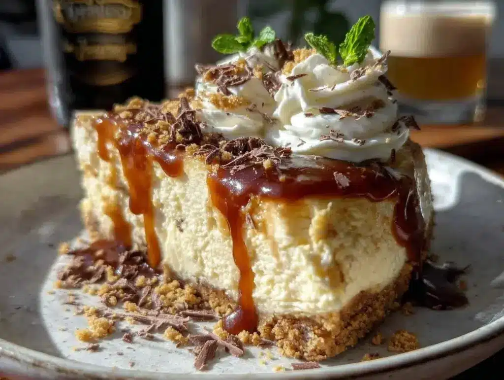Baileys Irish Cream cheesecake - featured image