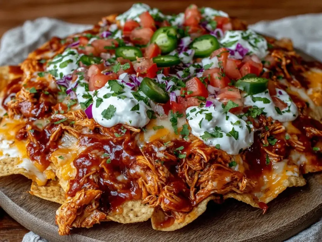 BBQ Pulled Chicken Nachos - featured image