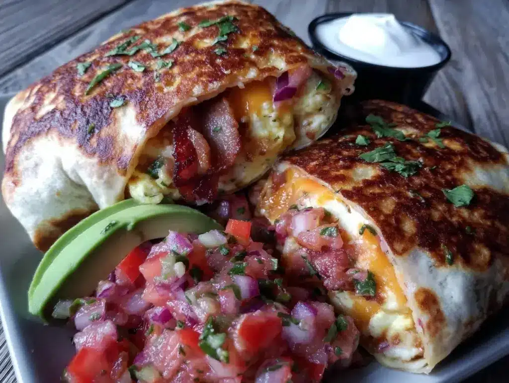 breakfast burrito meal prep - featured image