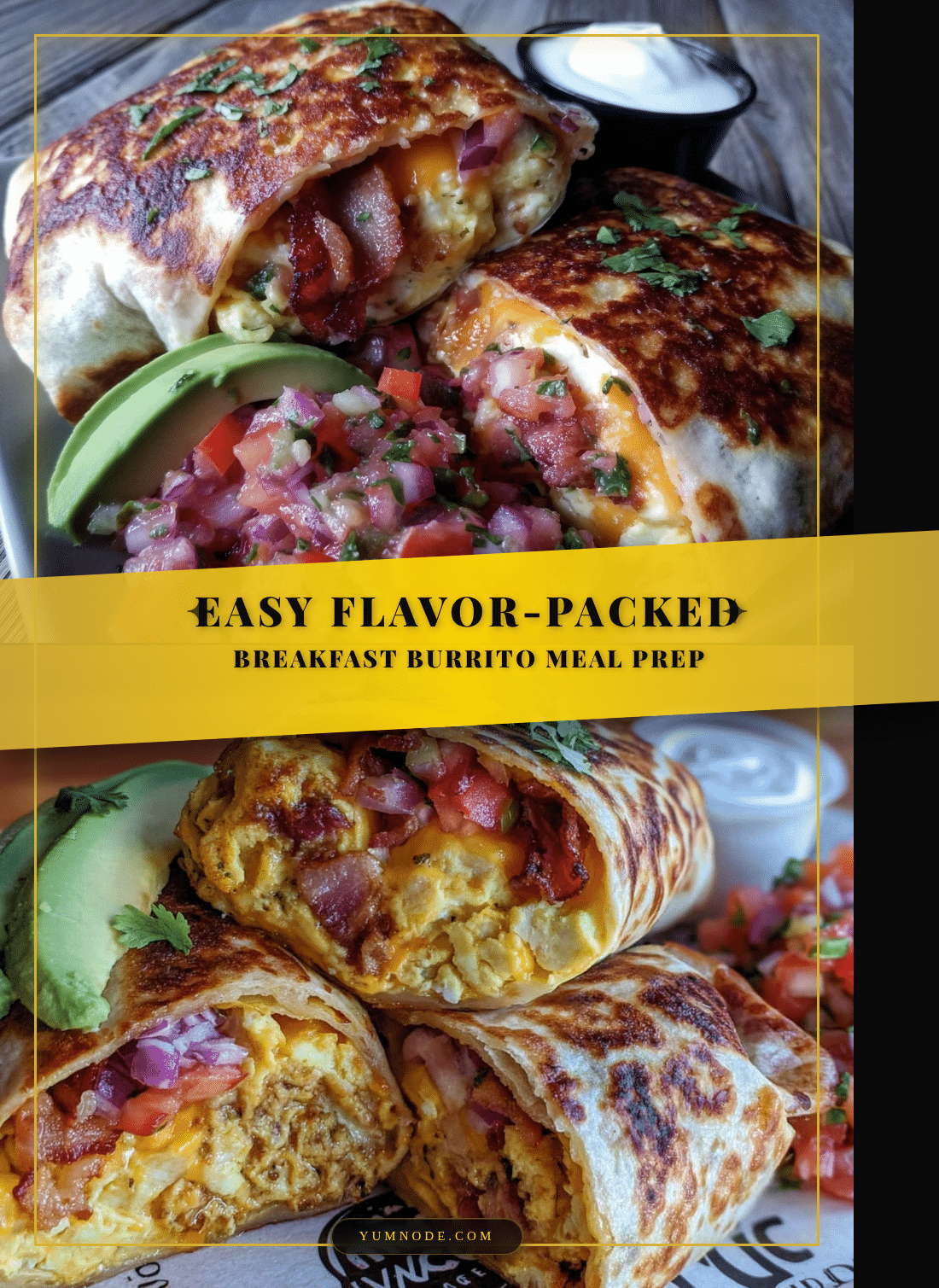 breakfast burrito meal prep recipe