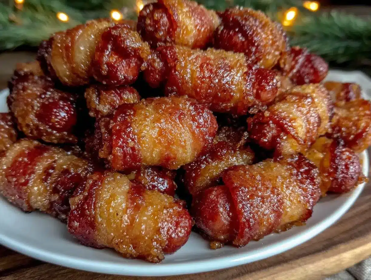 brown sugar bacon-wrapped little smokies preparation steps
