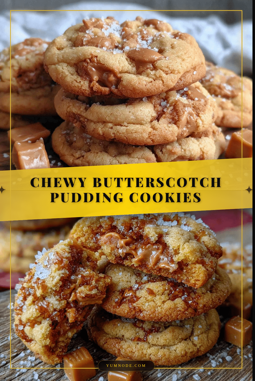 chewy butterscotch pudding cookies recipe