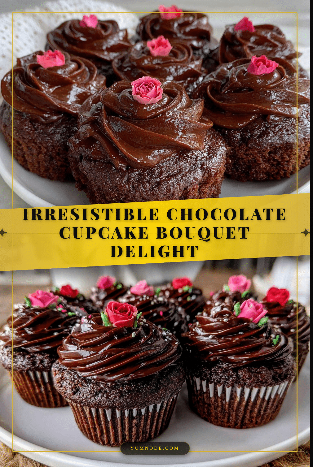 chocolate cupcake bouquet recipe