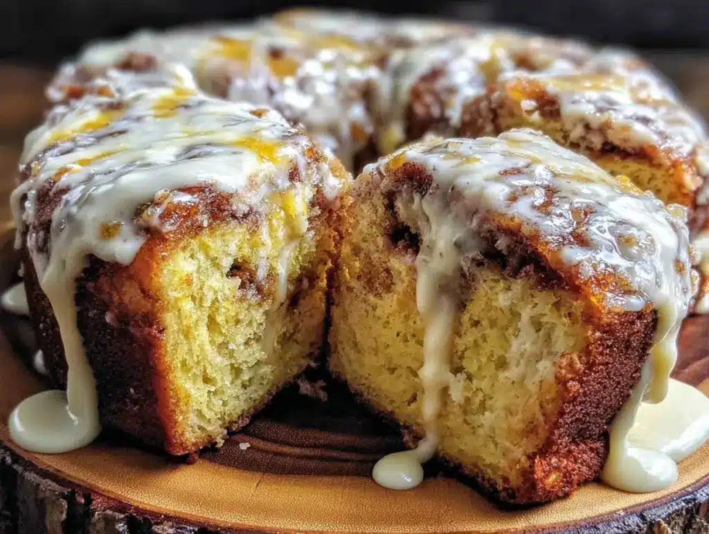cinnamon roll cake - featured image