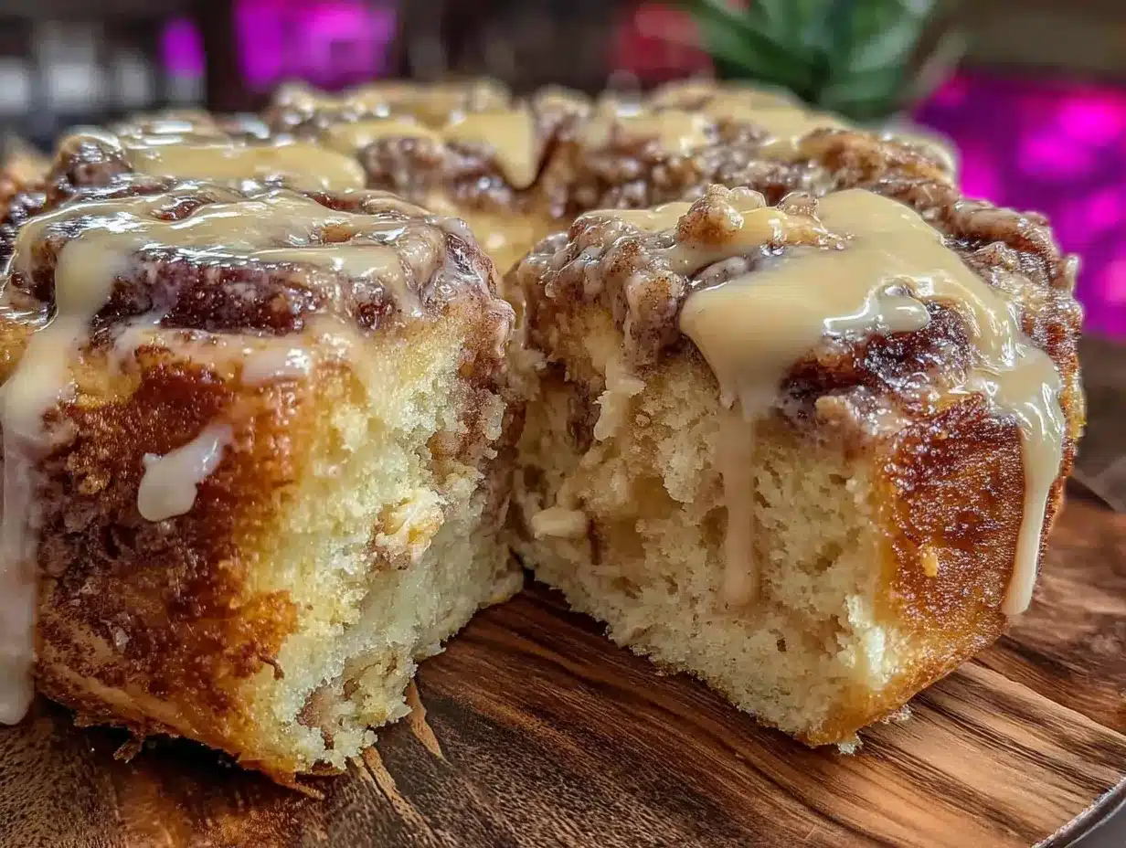 cinnamon roll cake preparation steps