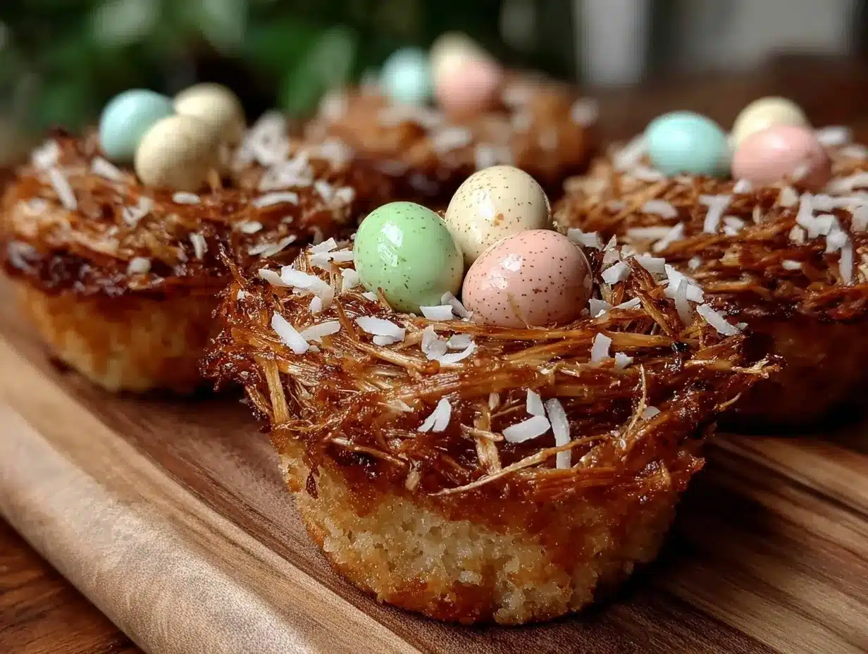 coconut nest cupcakes preparation steps