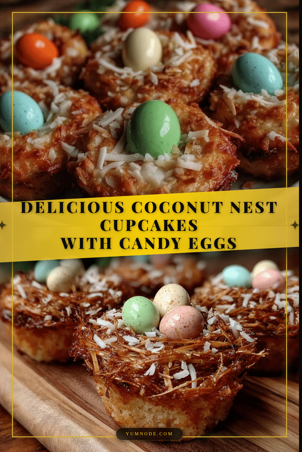 coconut nest cupcakes recipe