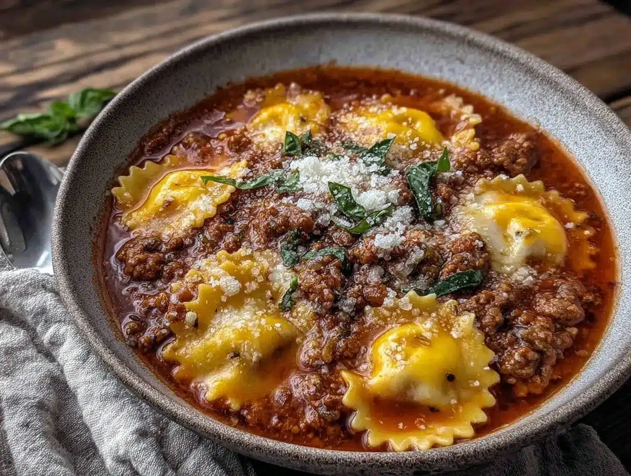 cozy lasagna soup recipe preparation steps