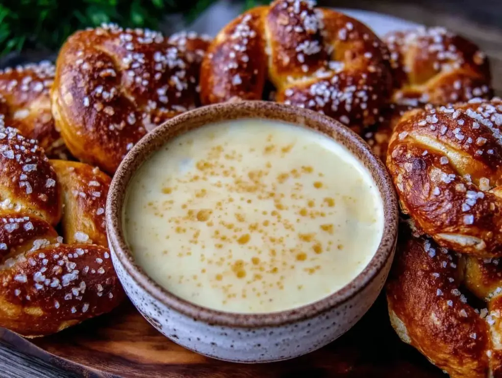 creamy beer cheese dip - featured image
