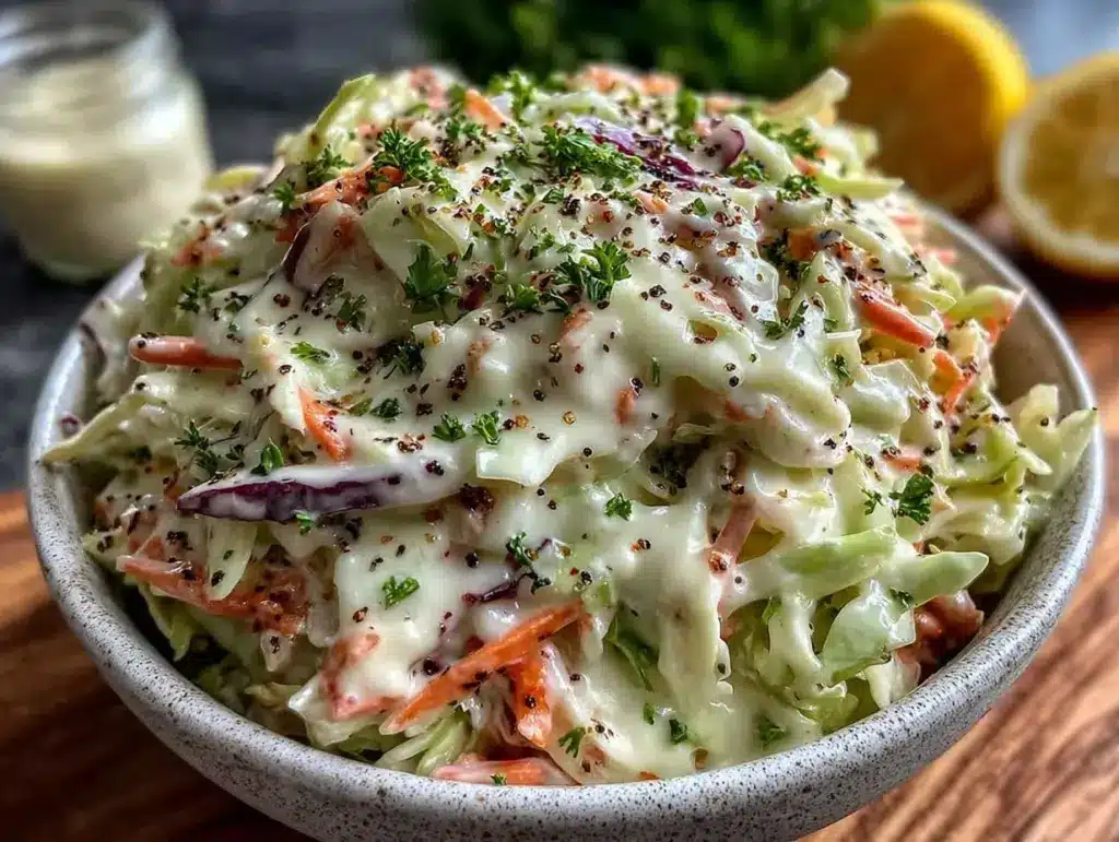 creamy classic coleslaw - featured image