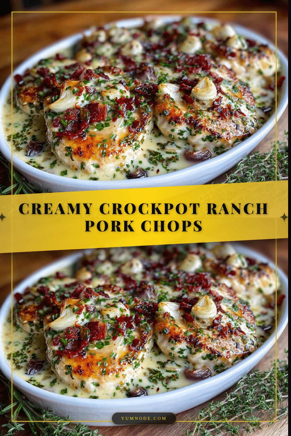 creamy crockpot ranch pork chops recipe