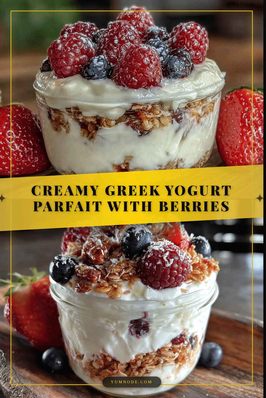 creamy Greek yogurt parfait recipe