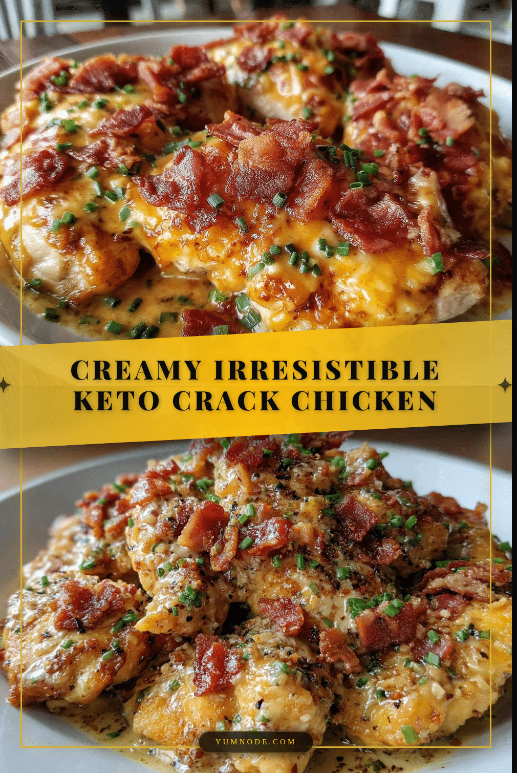 creamy keto crack chicken recipe