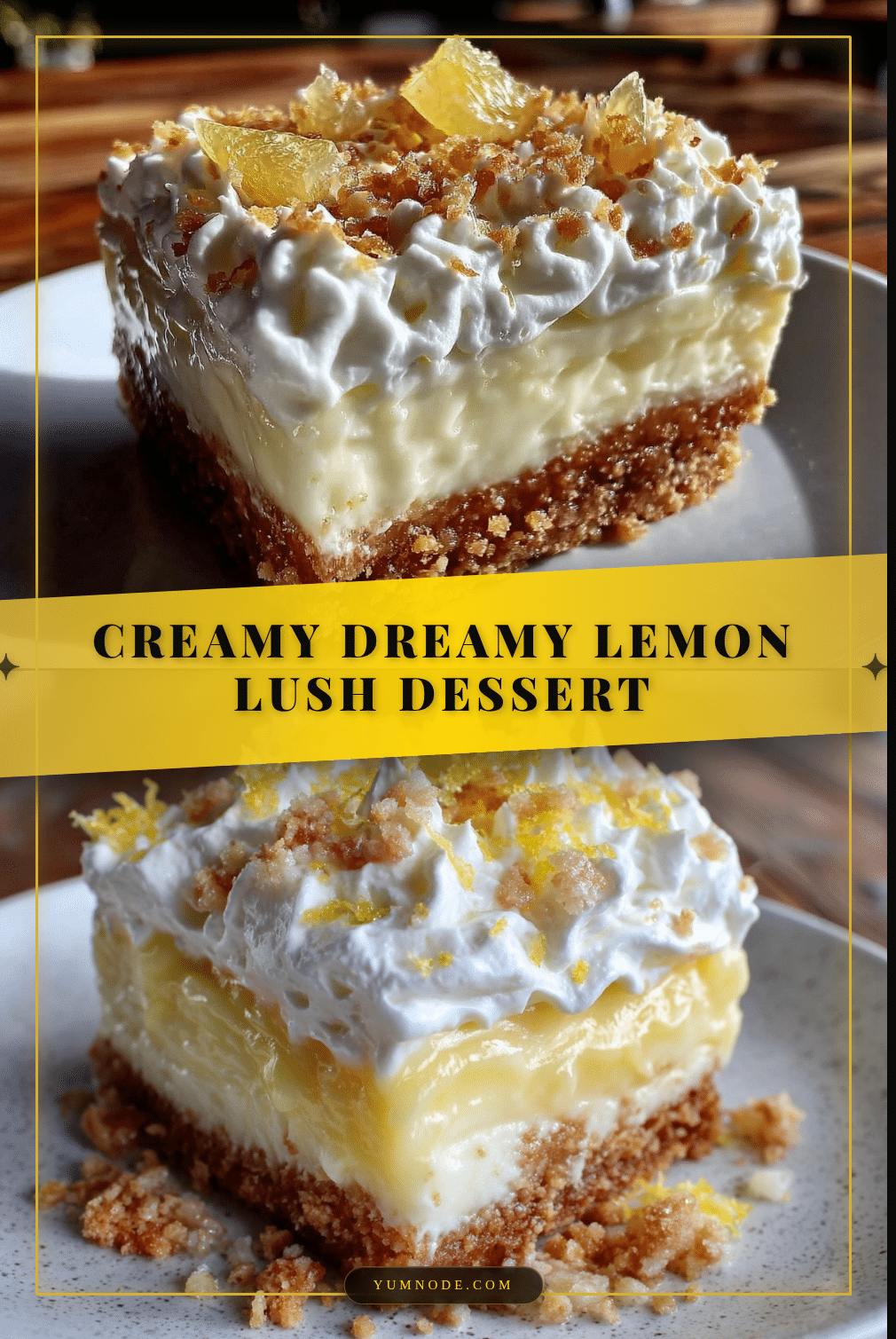 creamy lemon lush dessert recipe