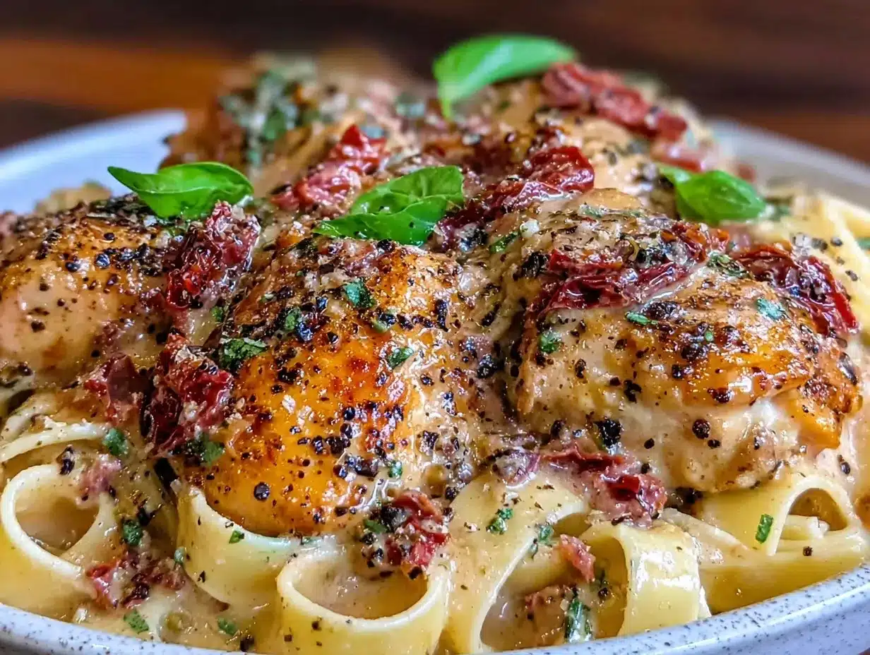 creamy marry me chicken pasta preparation steps